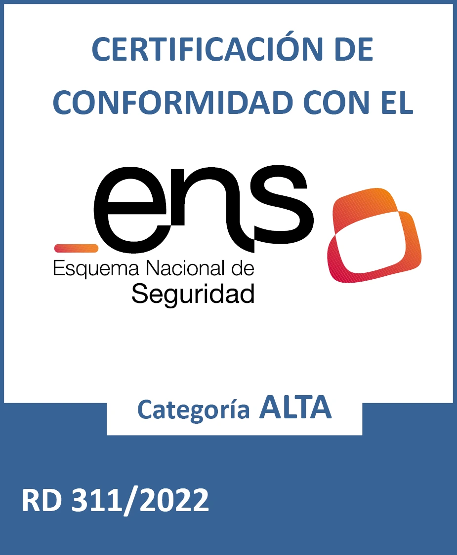Certificado ENS (Esquema Nacional de Seguridad) - Nivel Alto